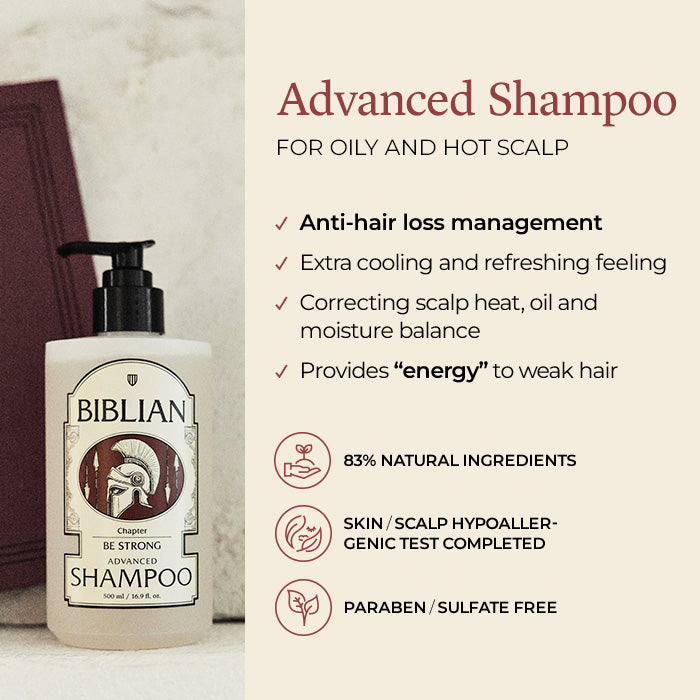 [BE STRONG] advanced Shampoo | oily hair | Cooling